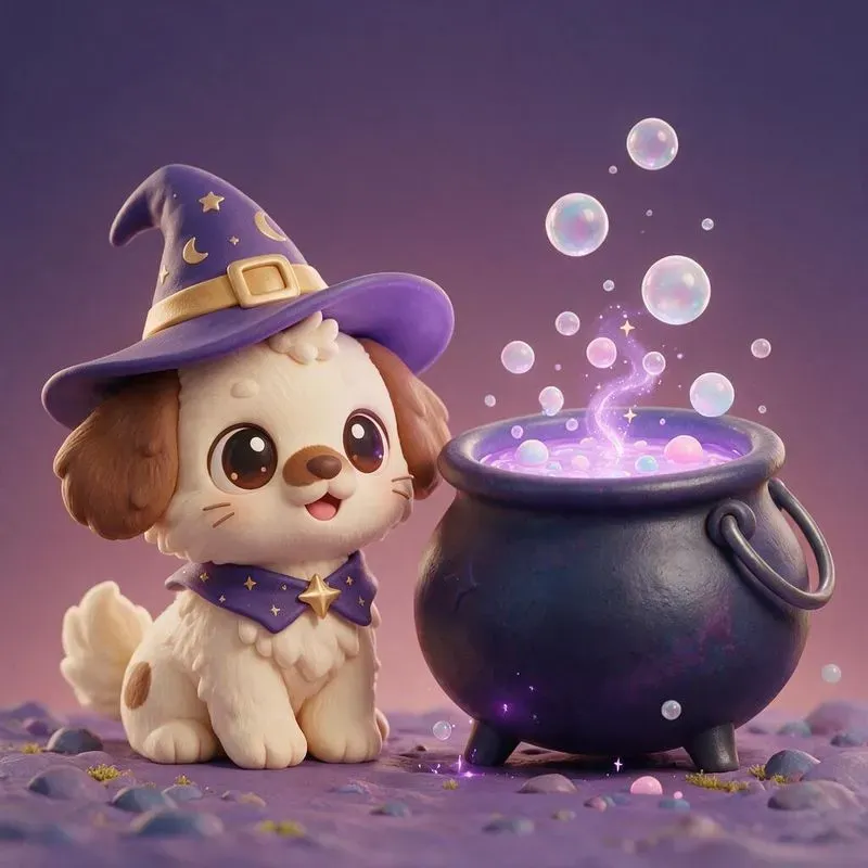 3D Cute Halloween Chibi Animals