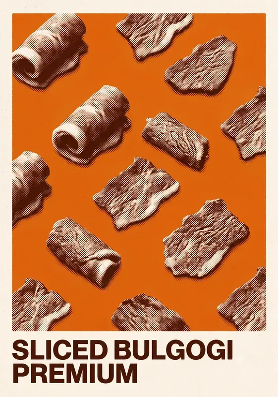 Minimalist Food Graphic Retro Posters