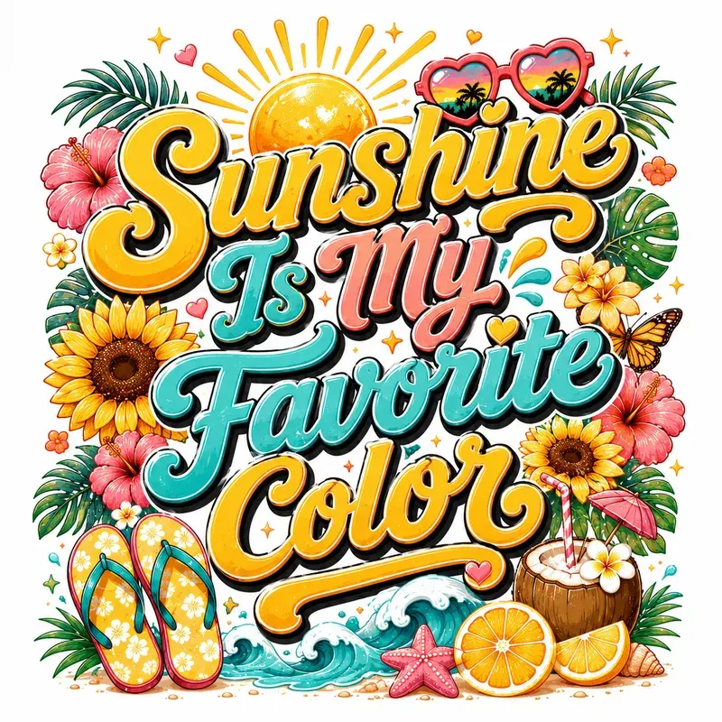 Summer Typography Tshirt Designs