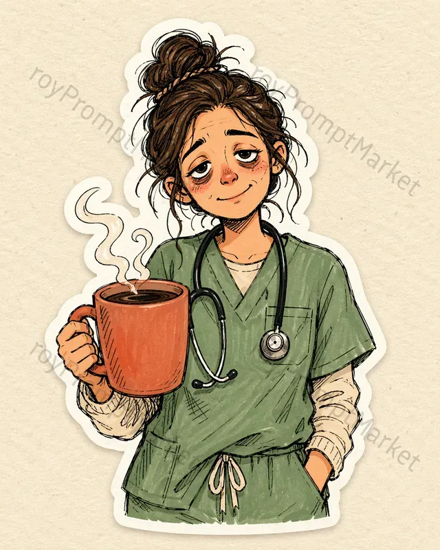 Hand Drawn Profession Life Stickers