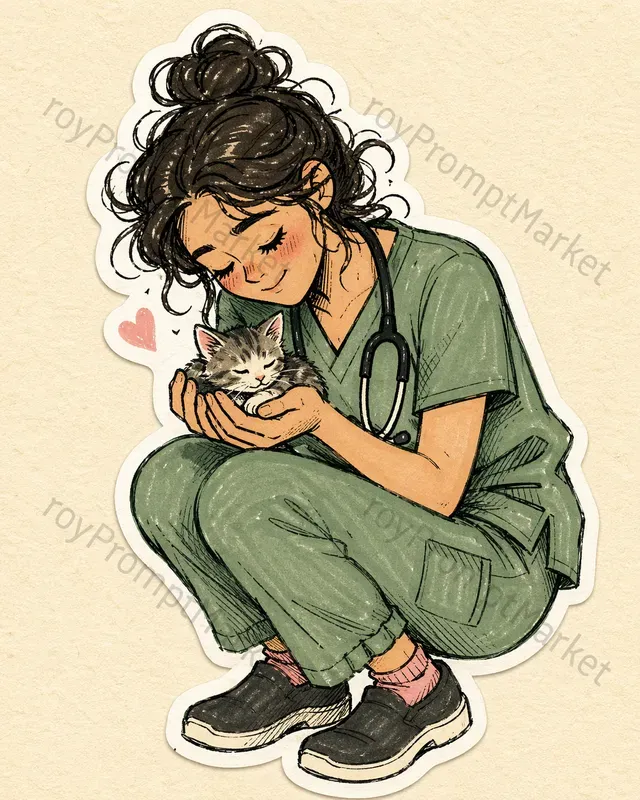 Hand Drawn Profession Life Stickers