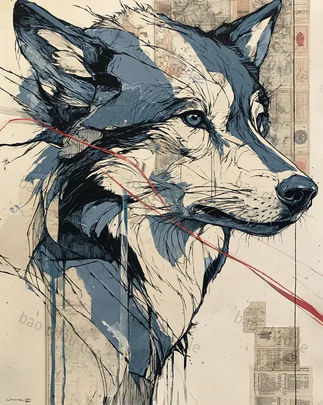 Vintage Map Mixedmedia Collages