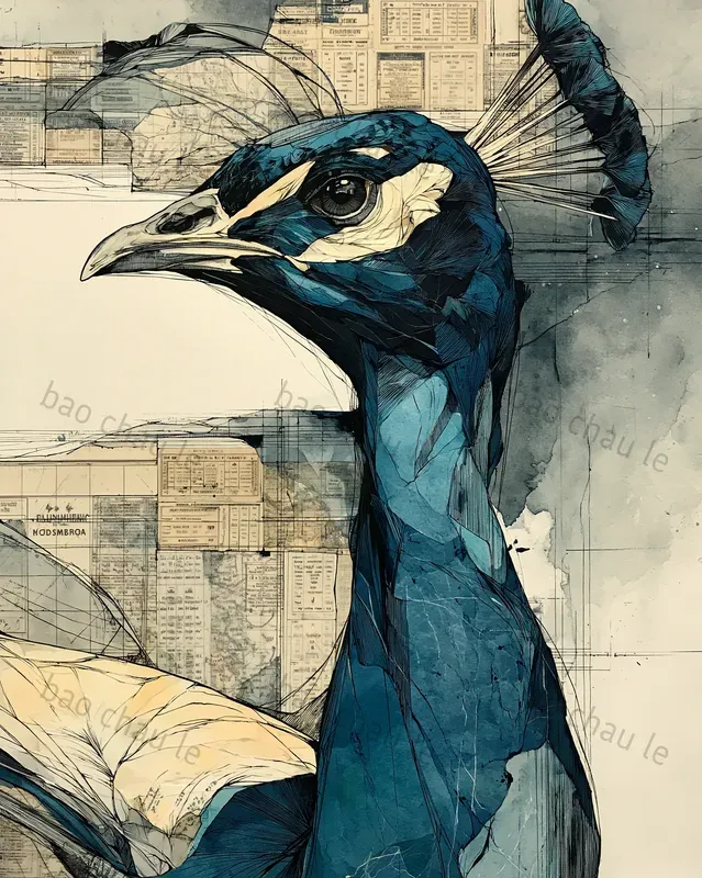 Vintage Map Mixedmedia Collages