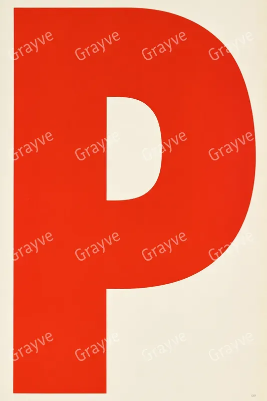 Oversized Letter Typography Posters