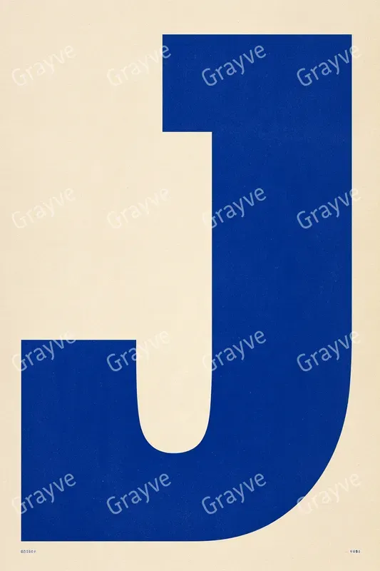 Oversized Letter Typography Posters