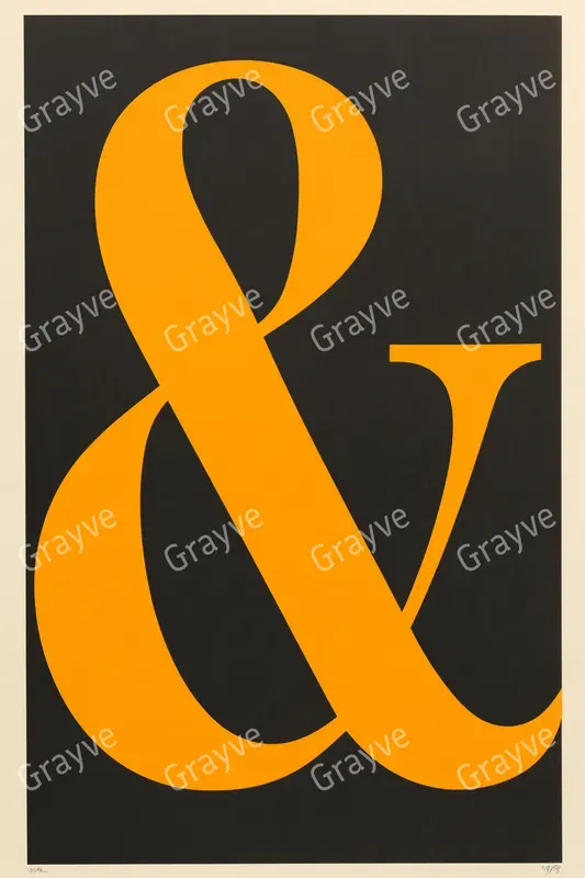 Oversized Letter Typography Posters