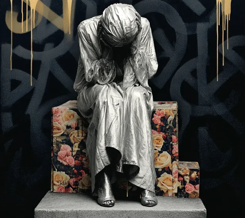 Dark Circular Graffiti Art Installations