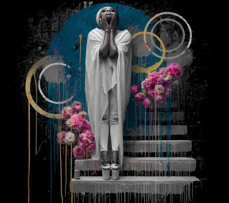 Dark Circular Graffiti Art Installations