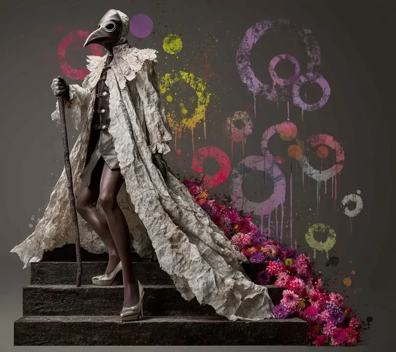 Dark Circular Graffiti Art Installations