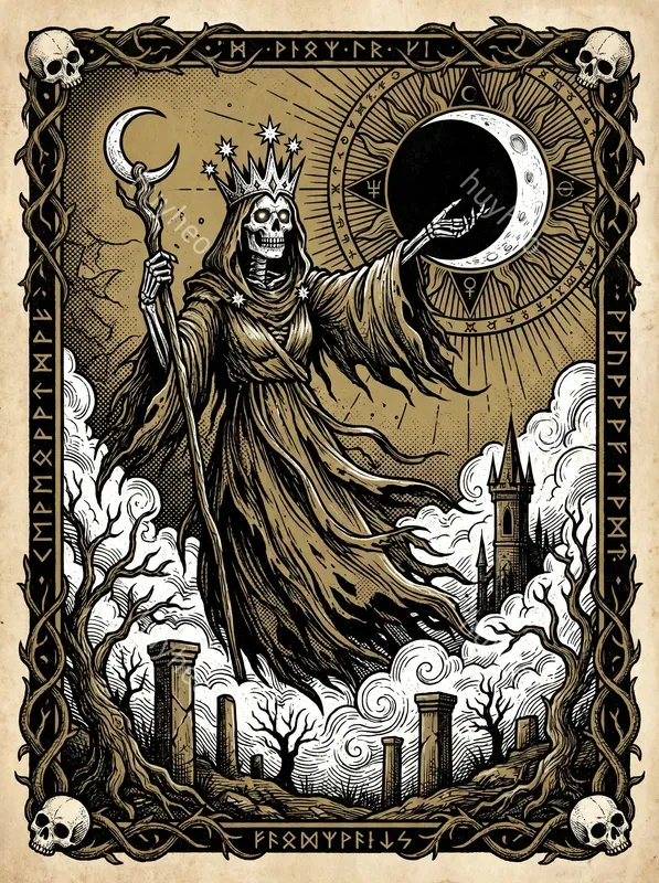 70s Psychedelic Occult Woodcut Art