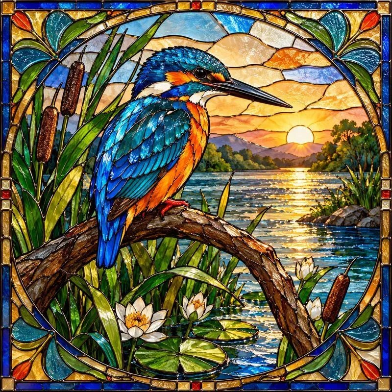 Stained Glass Wildlife Art