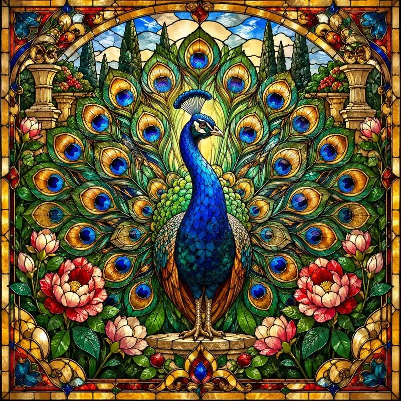 Stained Glass Wildlife Art
