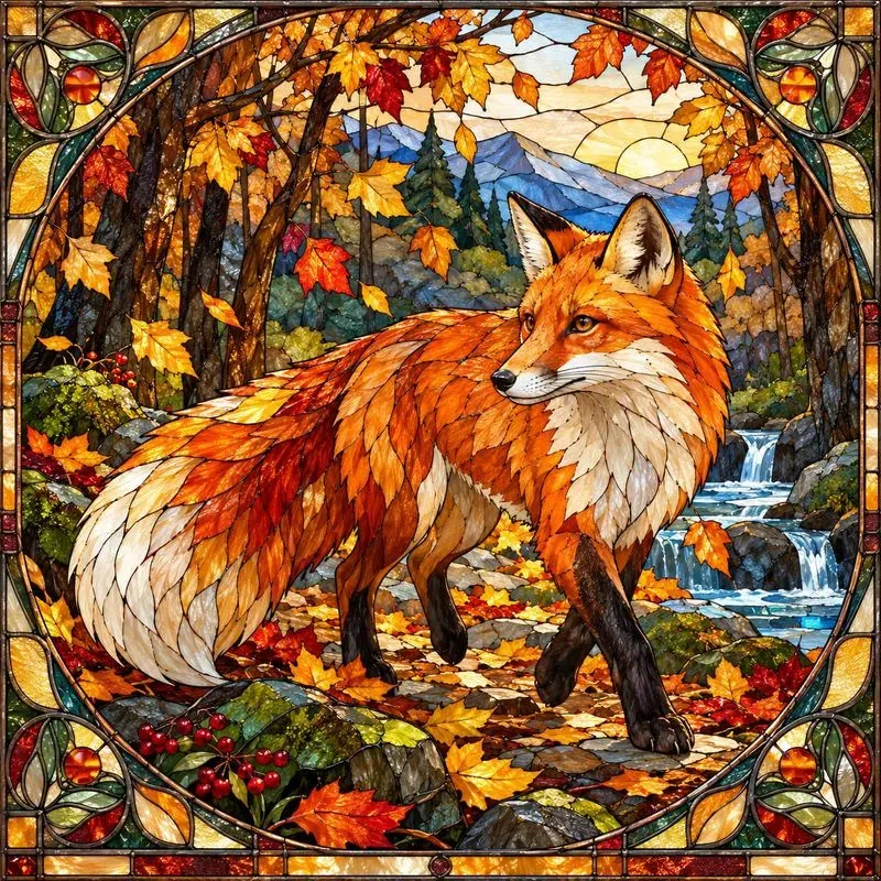 Stained Glass Wildlife Art