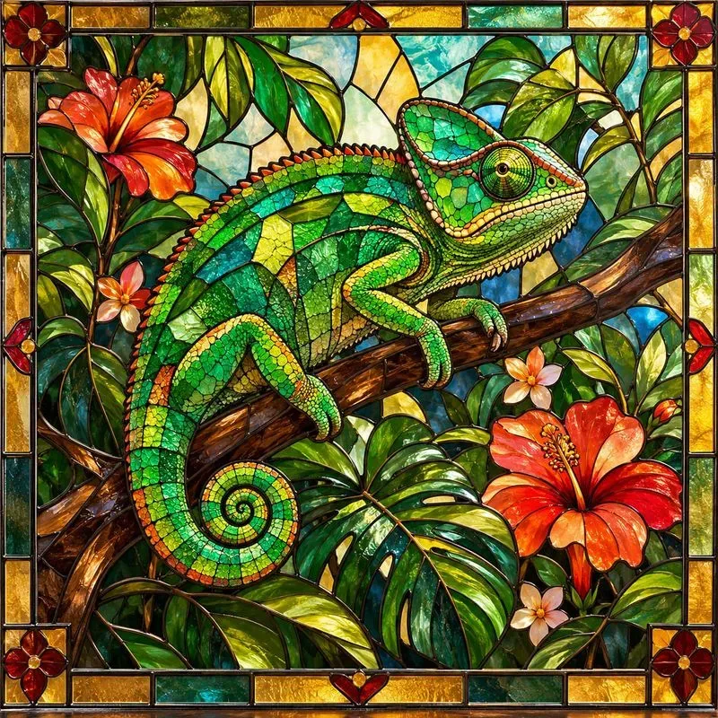 Stained Glass Wildlife Art