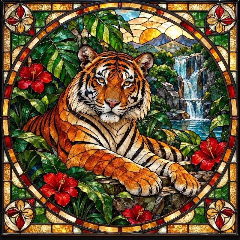 Stained Glass Wildlife Art