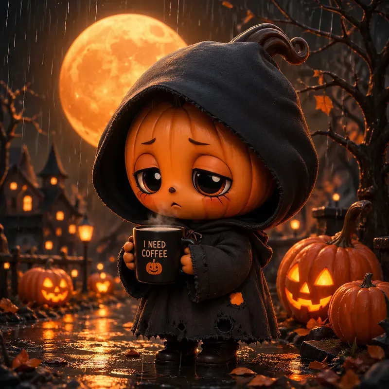 Cute Halloween Grim Reaper Characters