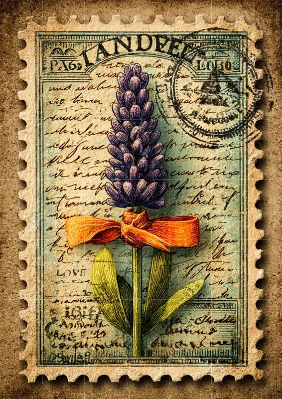 Vintage Spring Stamp Illustrations