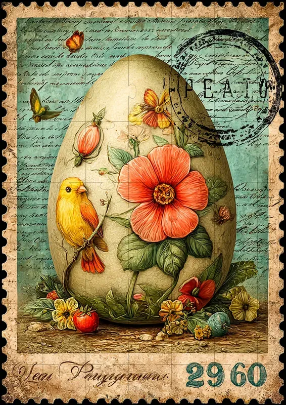 Vintage Spring Stamp Illustrations