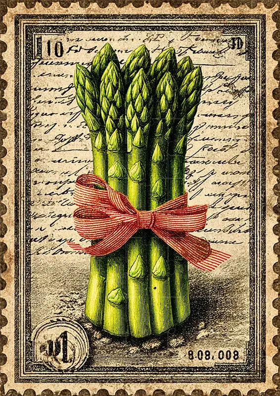 Vintage Spring Stamp Illustrations
