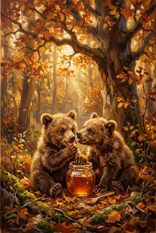 Premium Textured Golden Hour Oils