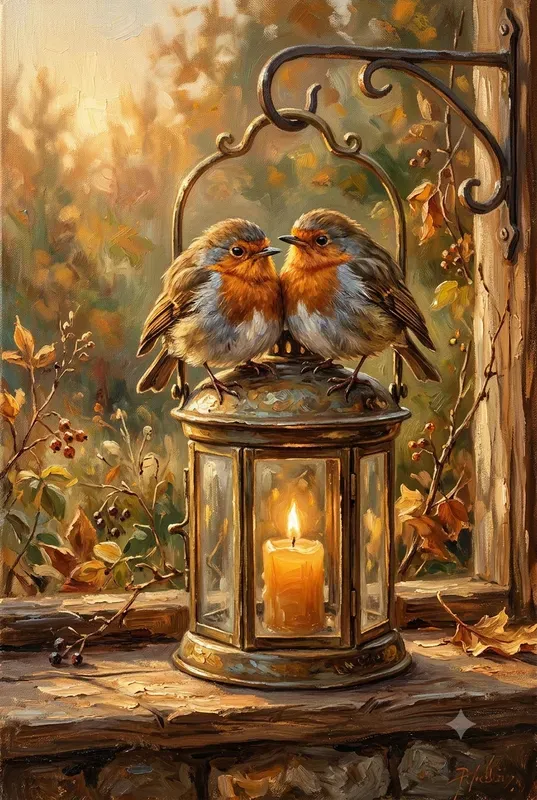 Premium Textured Golden Hour Oils