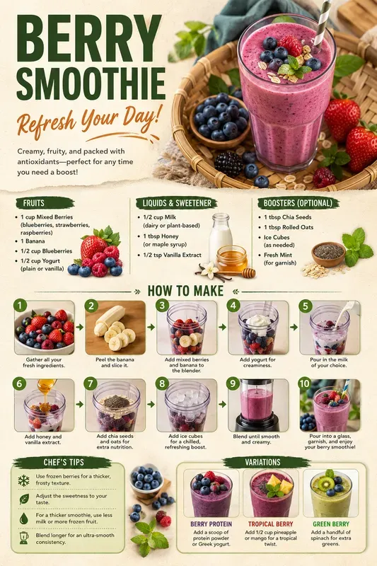 Professional Culinary Recipe Infographics