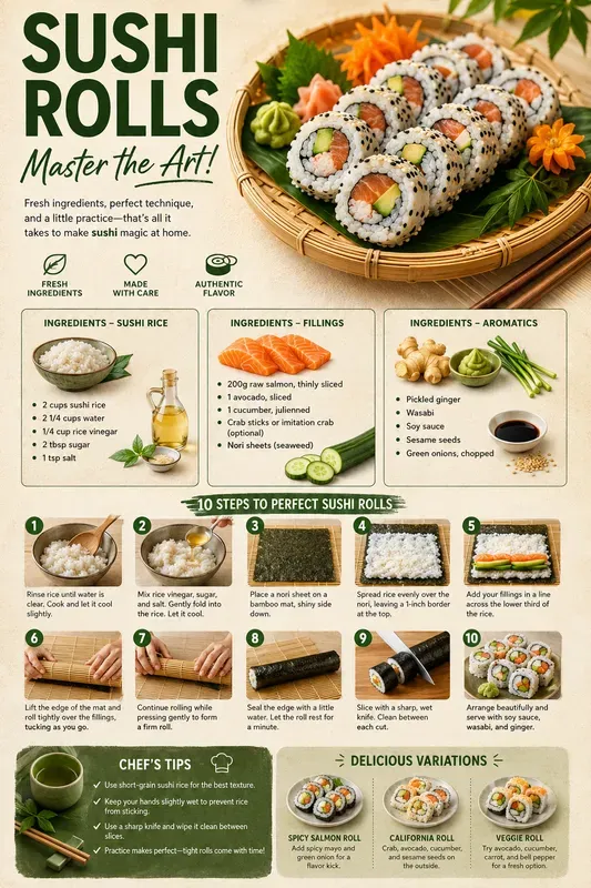 Professional Culinary Recipe Infographics