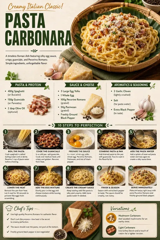 Professional Culinary Recipe Infographics