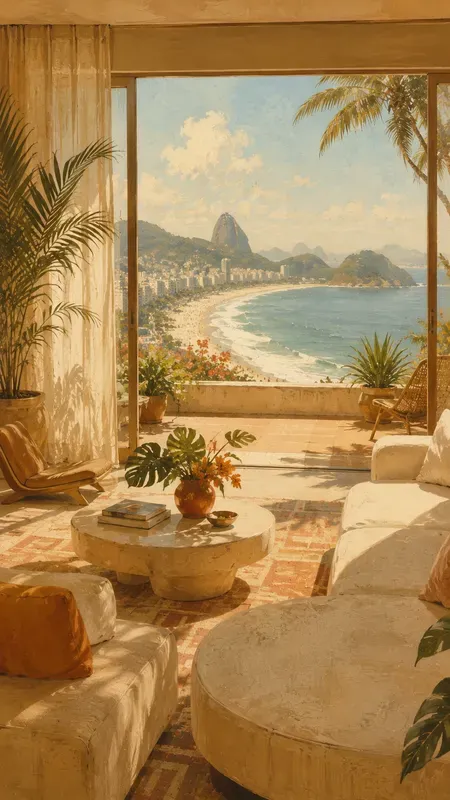 1970s Copacabana Breeze Illustrations