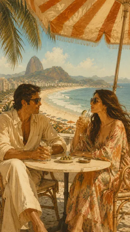 1970s Copacabana Breeze Illustrations