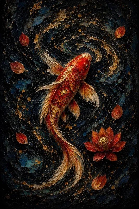 Luxury Golden Impasto Wildlife Art