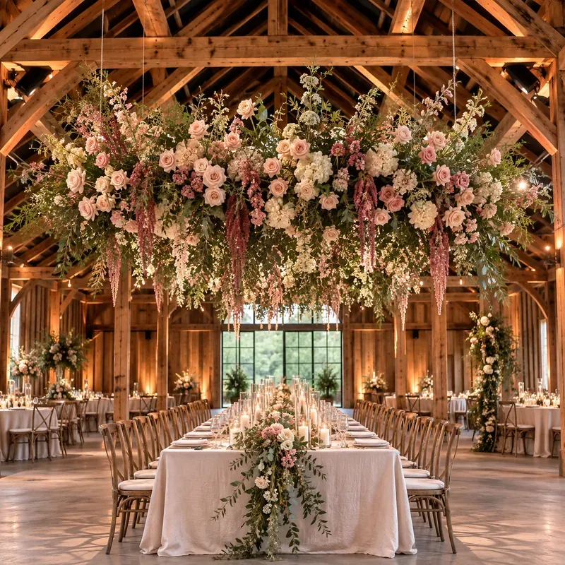 Floral Installation Scale Photos