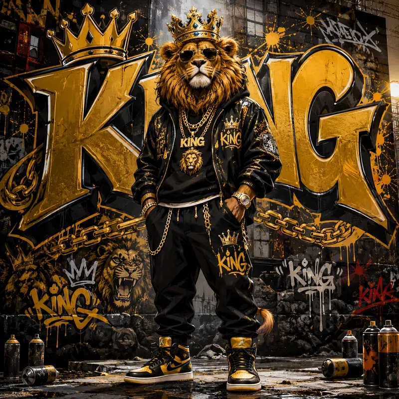 Urban Graffiti Mascot Character Art 8K