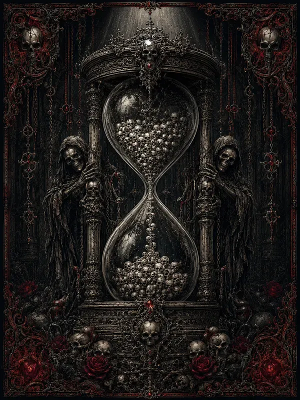Intricate Dark Etching Art