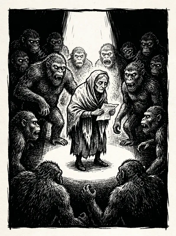 Dark Woodcut Ink Illustrations