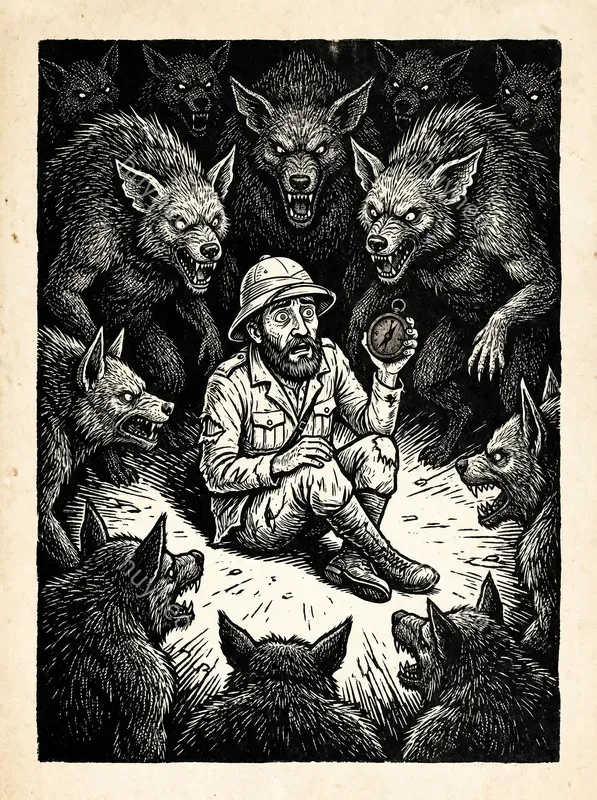 Dark Woodcut Ink Illustrations