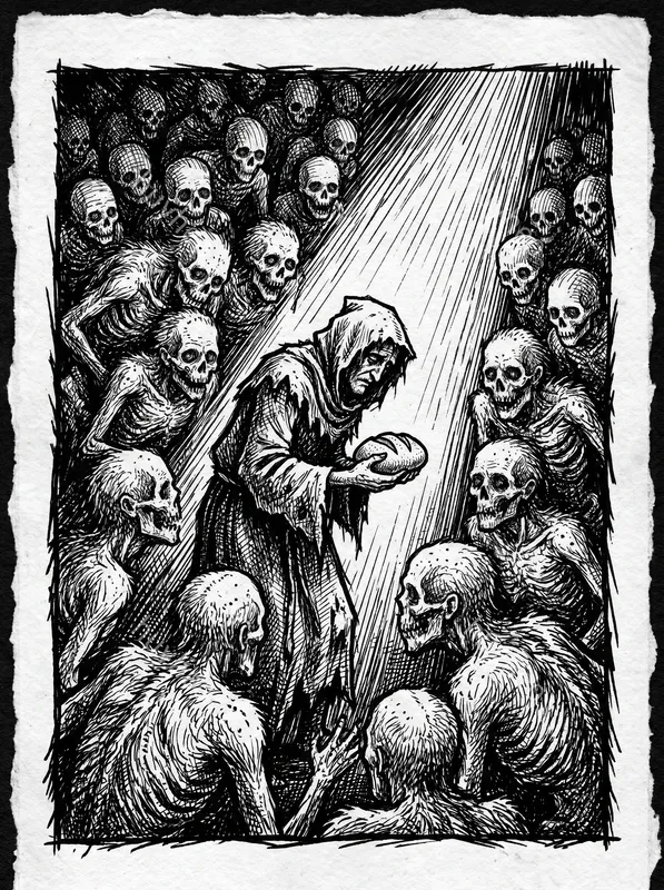 Dark Woodcut Ink Illustrations
