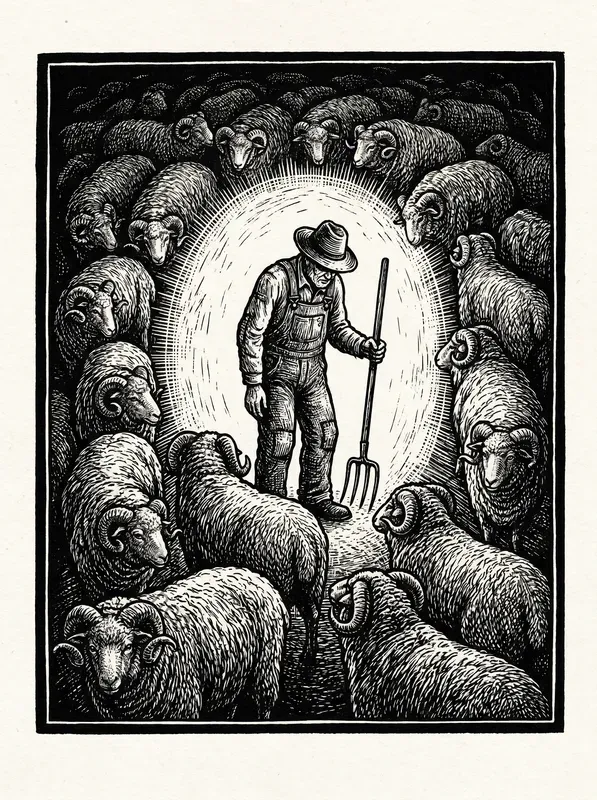 Dark Woodcut Ink Illustrations