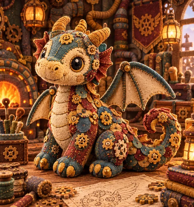 Steampunk Plush Inventors And Machines