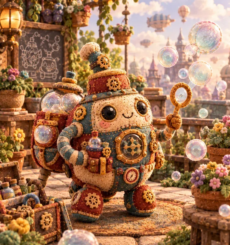 Steampunk Plush Inventors And Machines