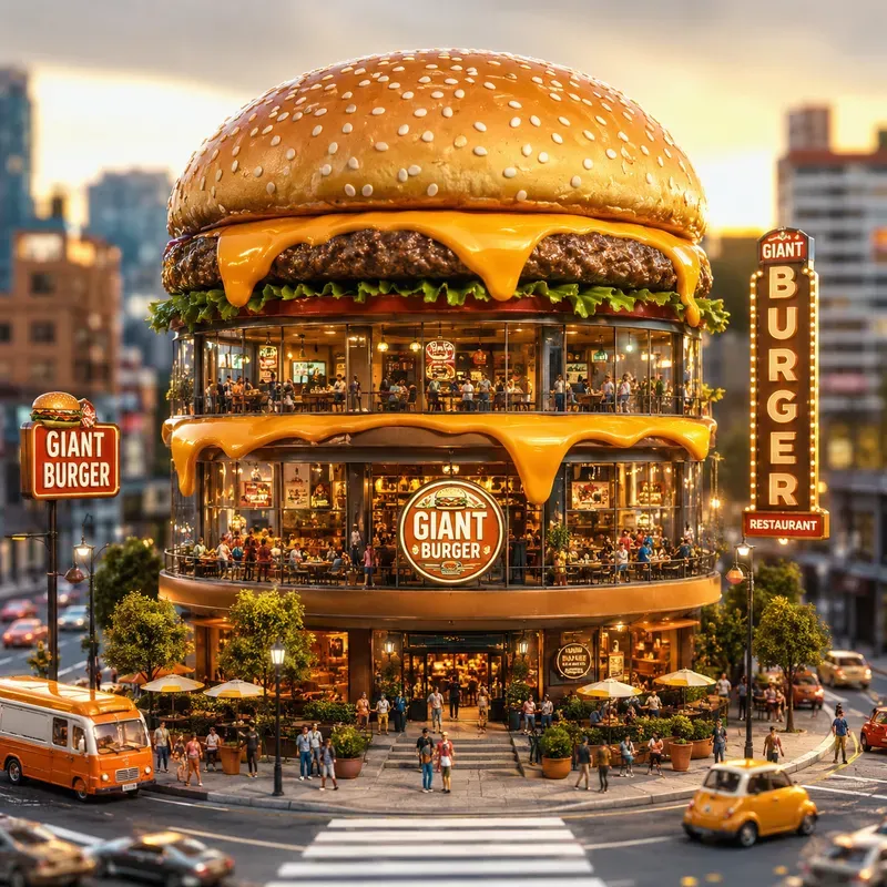 Whimsical Donut Amusement Park Cities