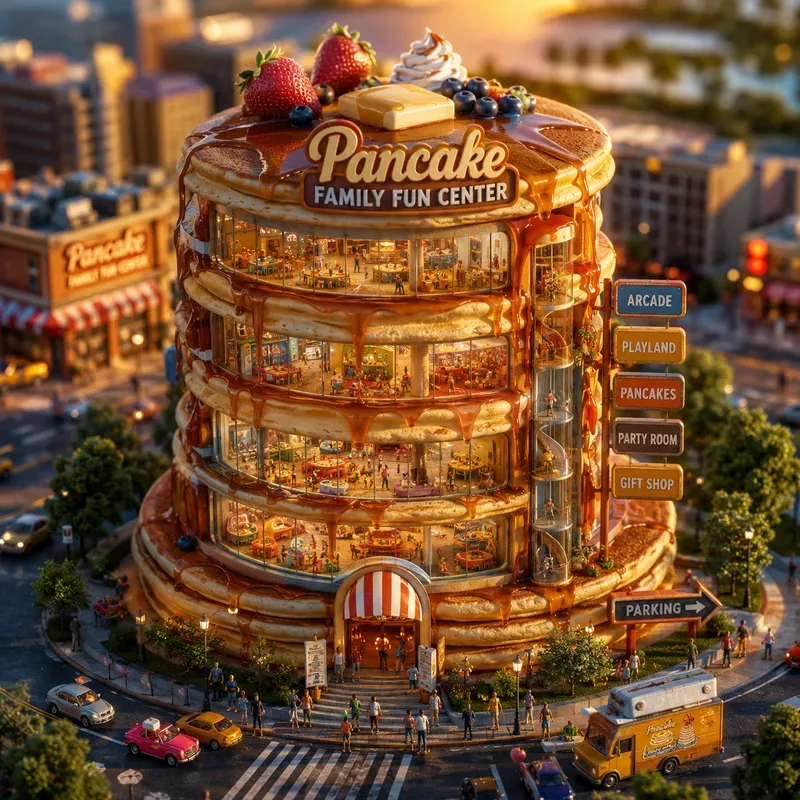 Whimsical Donut Amusement Park Cities