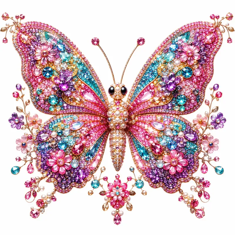 Jeweled Fantasy Animal Art