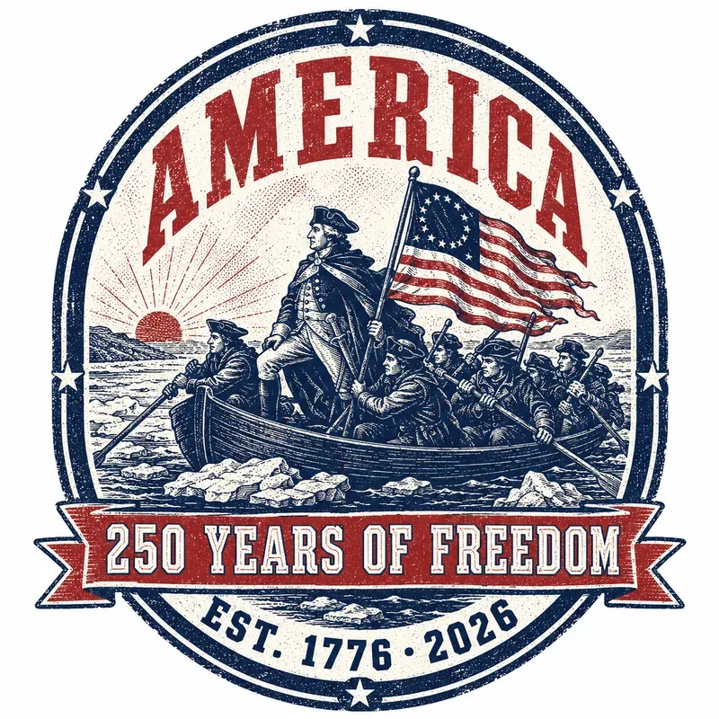 America Freedom 250 Years Tshirt Prints