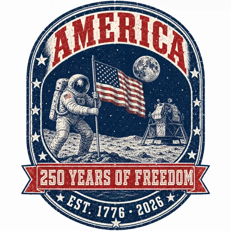 America Freedom 250 Years Tshirt Prints