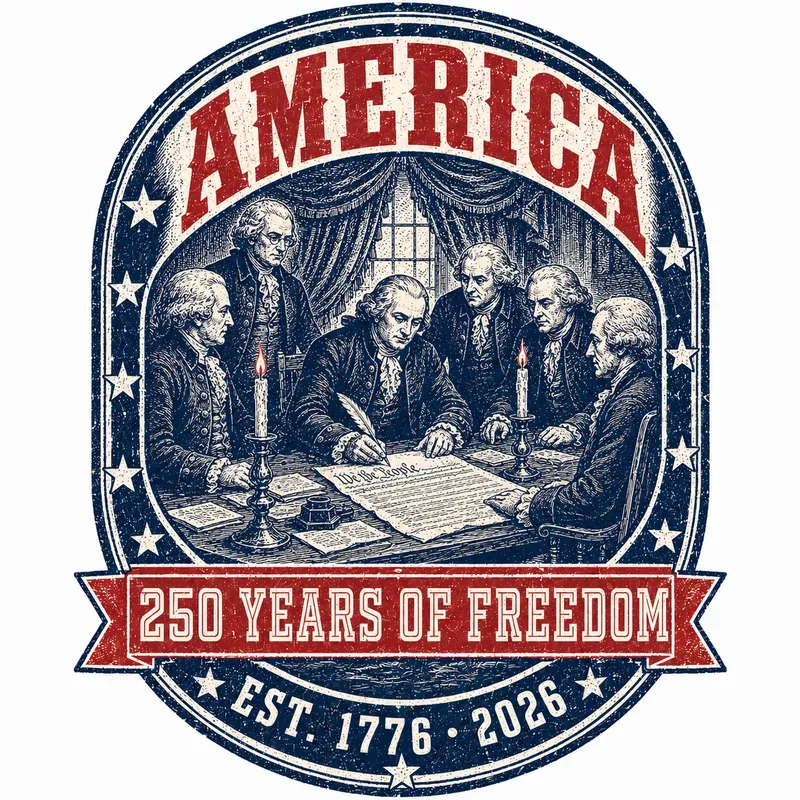 America Freedom 250 Years Tshirt Prints