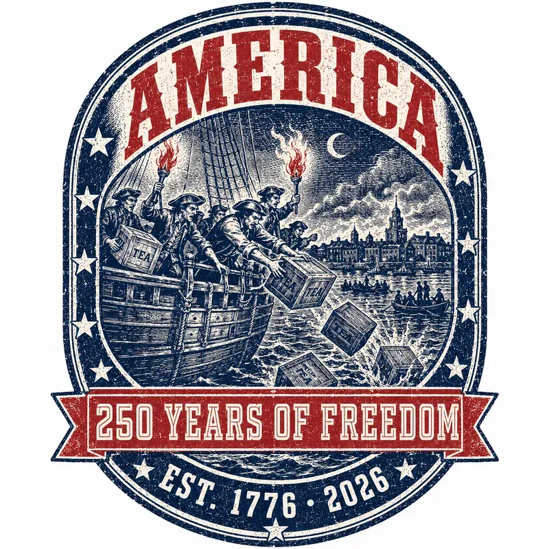 America Freedom 250 Years Tshirt Prints