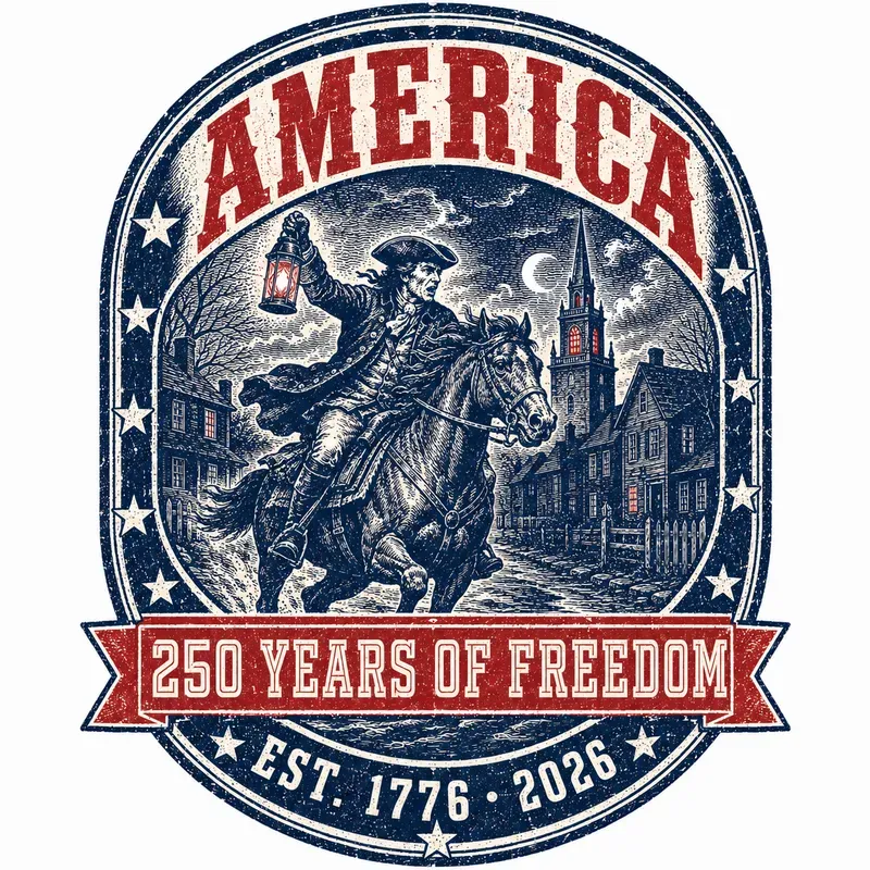 America Freedom 250 Years Tshirt Prints