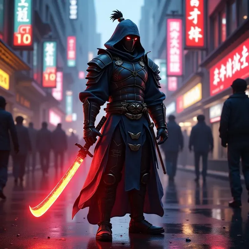Vibrant And Fast Art Cyberpunk Style