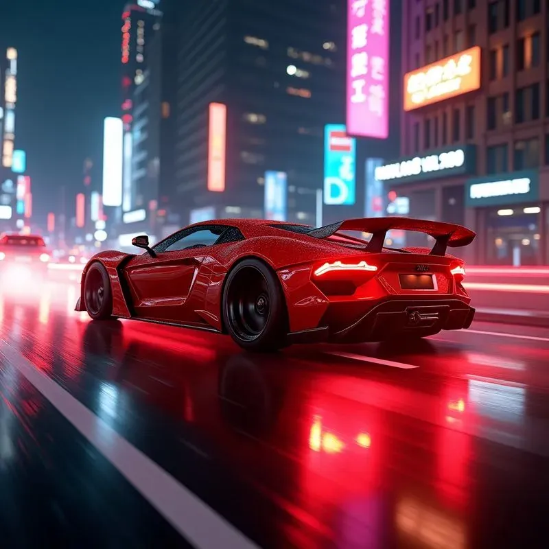 Vibrant And Fast Art Cyberpunk Style